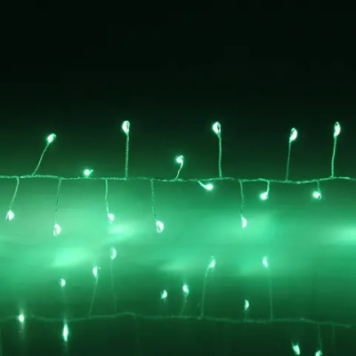 Гирлянда для дома 2,0 м 150 ламп LED «Мишура», IP-40, Зеленый