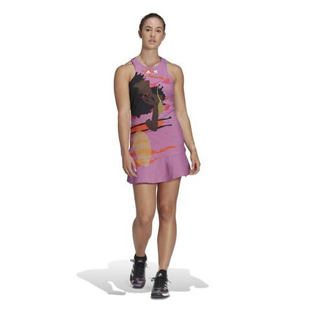 Теннисное платье Adidas Tennis New York Y Dress - полу/пульс/сиреневый