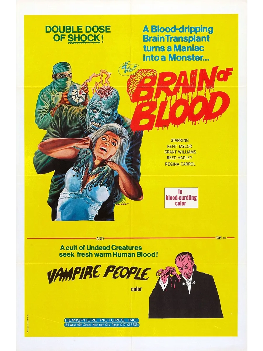 Кровавый мозг (1971) (DVD-R), Грайндхаус (русский перевод).