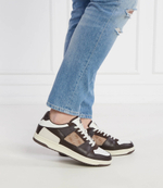 Кожаные кроссовки sava Guess - коричневый(FMJSAW FAP12)