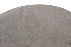 Стол журнальный, керамика Август Серый (Augustus Gray) d48x55см Garda Decor