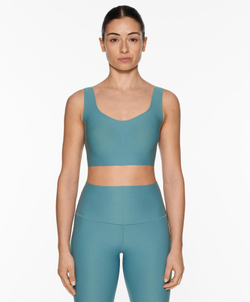 Oysho Спортивный бюстгальтер perfect-adapt, линялый синий