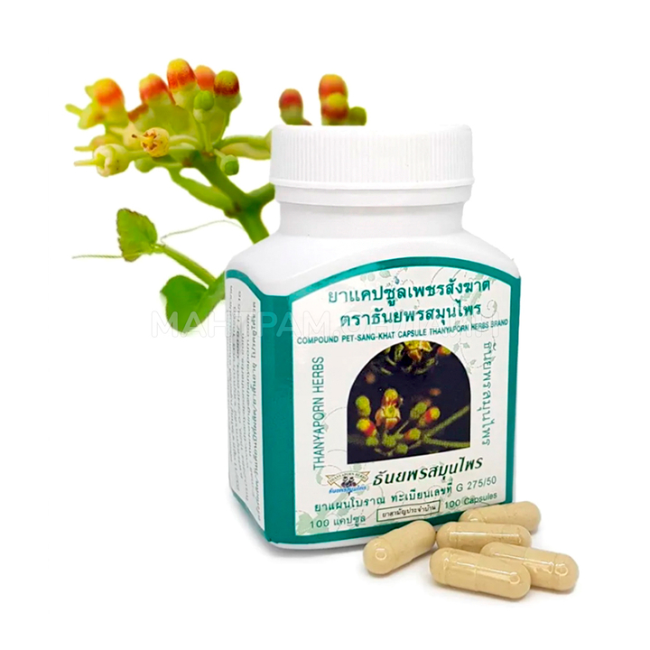 БАД Thanyaporn Pet-Sang-Khat Пет Санг Кат от варикозного расширения вен и геморроя 100 капс