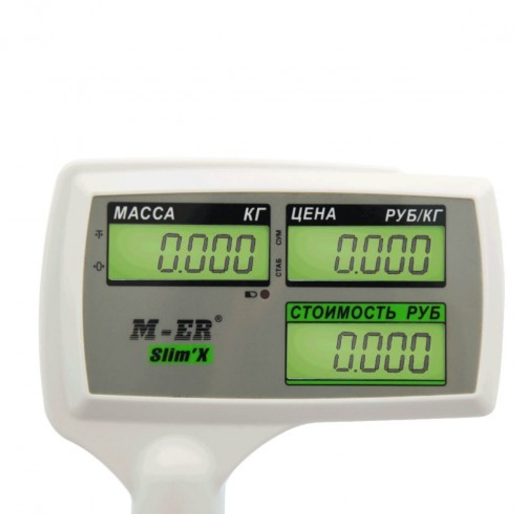 Торговые настольные весы M-ER 326 ACPX-32.5 Slim'X LCD Белые