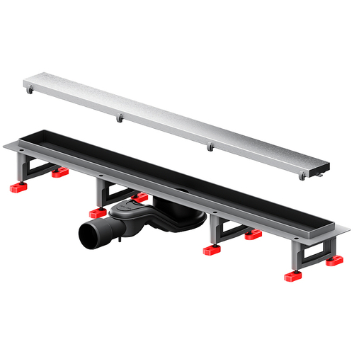 Душевой лоток AM.PM MasterFlow 70 W01SC-U11-070-04SB с решеткой Хром матовый / под плитку Tile