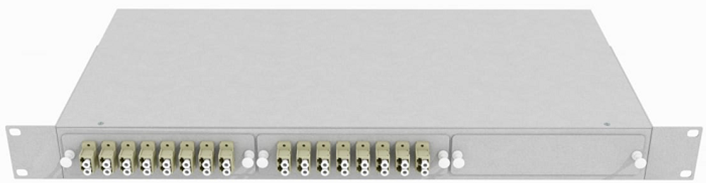 Кросс оптический стоечный  TopLAN КРС-Top-1U-32LC/U-OM2-GY