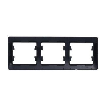 Рамка 3-м Glossa горизонт. антрацит SE GSL000703