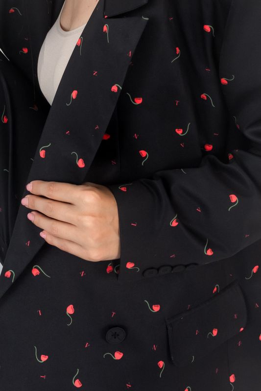 ПИДЖАК С ПРИНТОМ BLACK TULIP. PROF