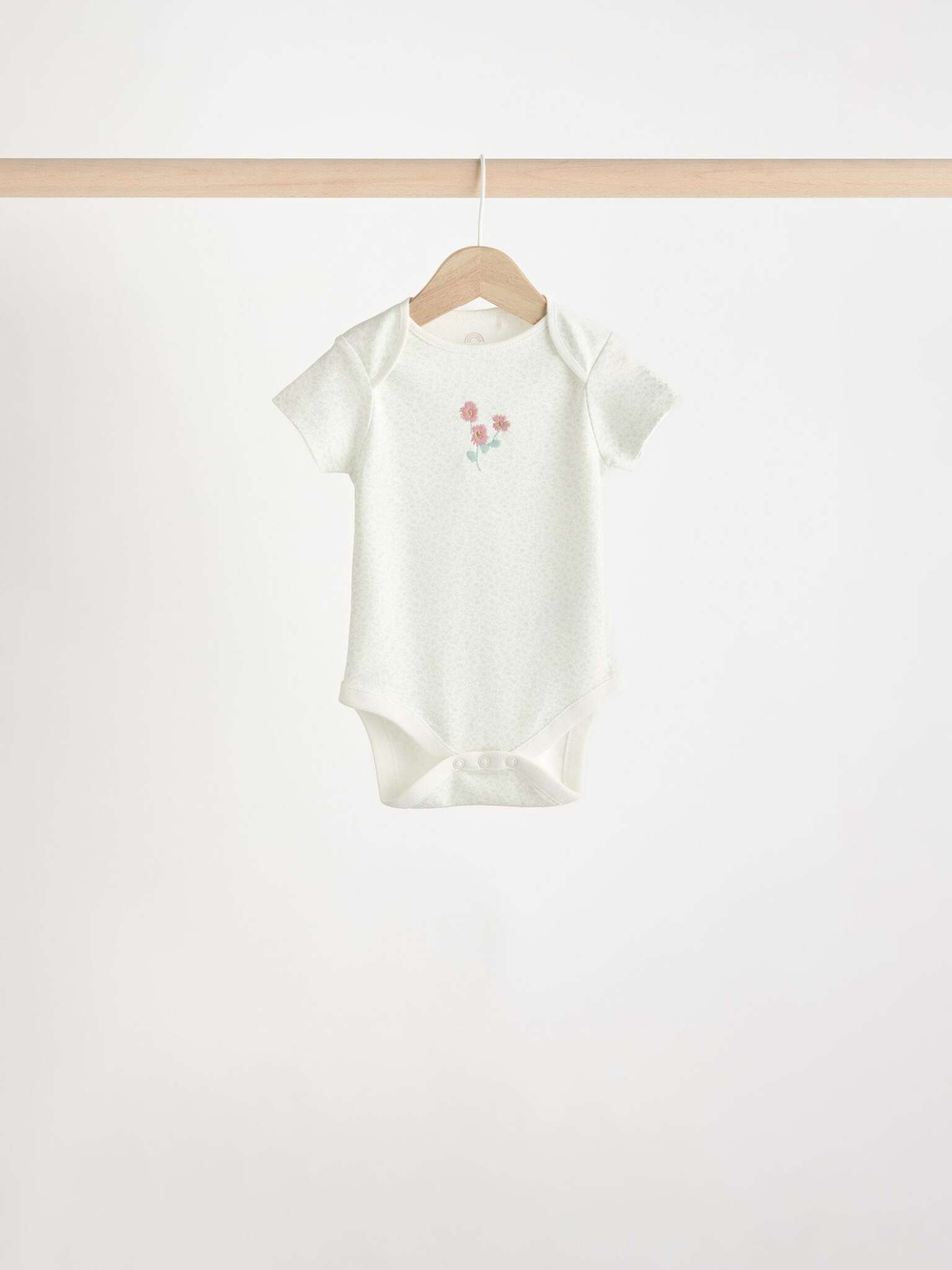 Боди с коротким рукавом для малышей Next K79-556, 5 шт., Белый, Розовый