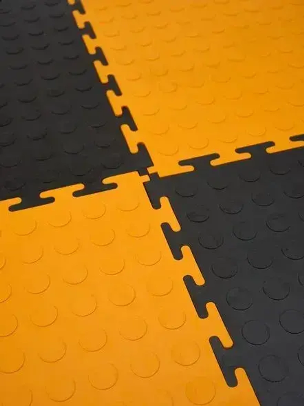 Плитка ПВХ 16шт, модульная плитка для пола черная 5мм, 250х250мм замковый пвх, напольное покрытие