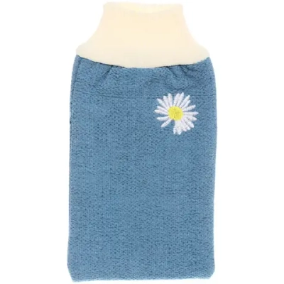 Мочалка - варежка массажная «Premium - RIKOTTO», цвет океанская синь, 24,5*15,5см (ZIPпакет)