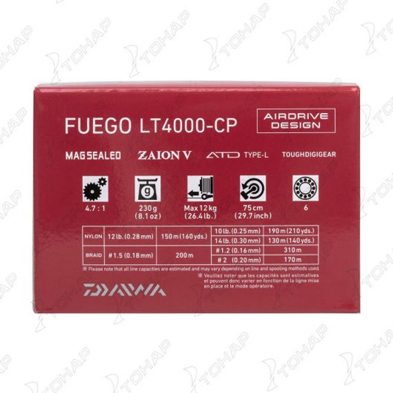 Катушка безынерционная 23 FUEGO LT4000-CP (10006-005) DAIWA