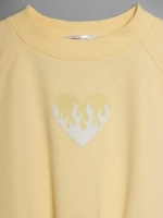 Свитшот для девочки осенний с завязками