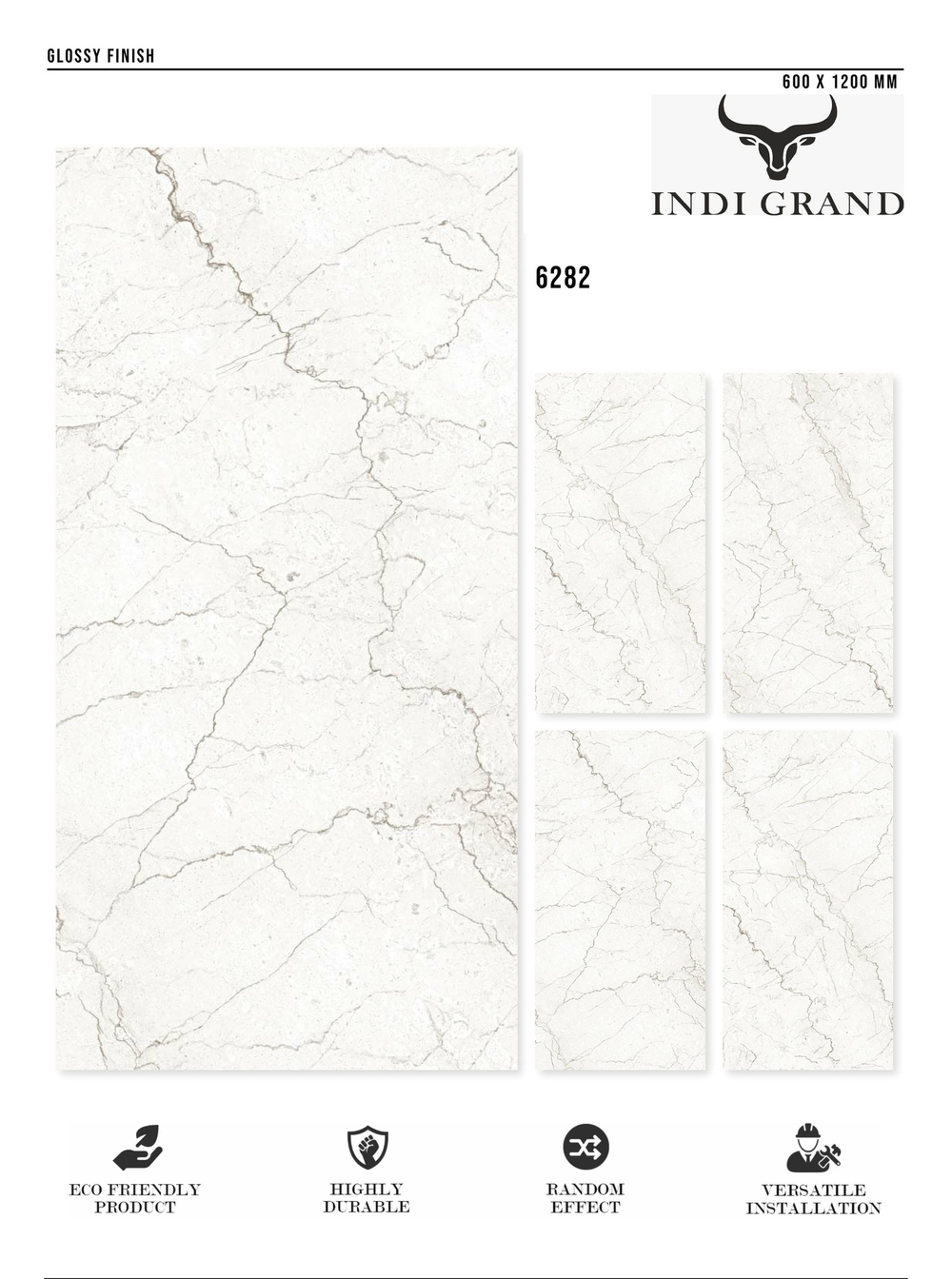 Керамогранит glossy №3 60х120, 6282