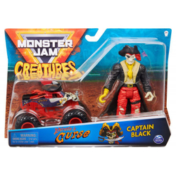 Master Monster Jam Creatures - Super Sneaker Pirate&#39;s Curse в масштабе 1:64 + фигурка капитана Блэка 20121074