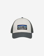 Patagonia P-6 Logo Lopro Trucker Hat Белый/Зеленый Модерн