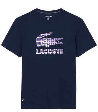 Мужская теннисная футболка Lacoste Tennis x Daniil Medvedev - navy blue