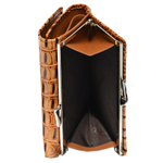 Кошелёк жёлтый женский лаковый Coscet нат.кожа CS21-02F