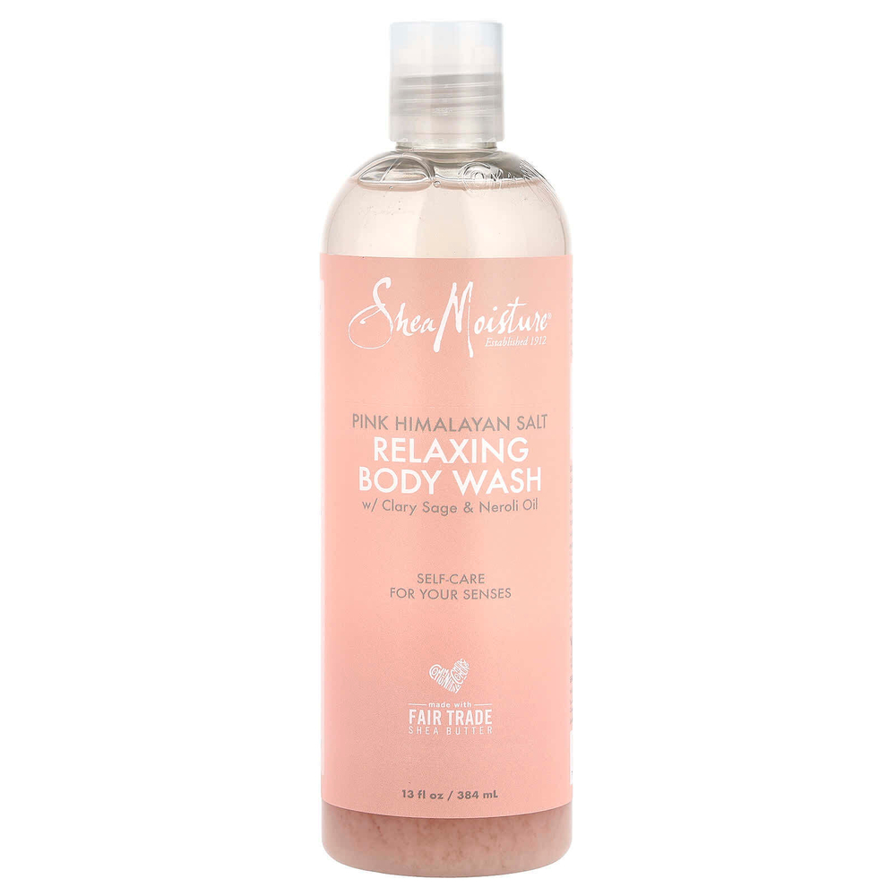 SheaMoisture, Расслабляющий гель для душа с розовой гималайской солью, 384 мл (13 жидк. унц.)