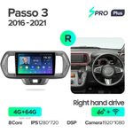 Teyes SPRO Plus 9" для Toyota Passo 2016-2021 (прав)