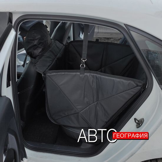 Автогамак "Премиум" для перевозки крупных собак до 100 кг на 1/3 заднего сиденья авто (3-х слойный с ПВХ-600)