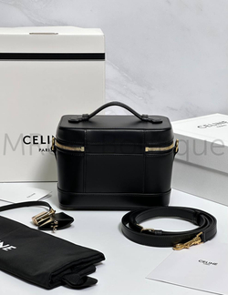 Сумка Celine Vanity черная из телячьей кожи