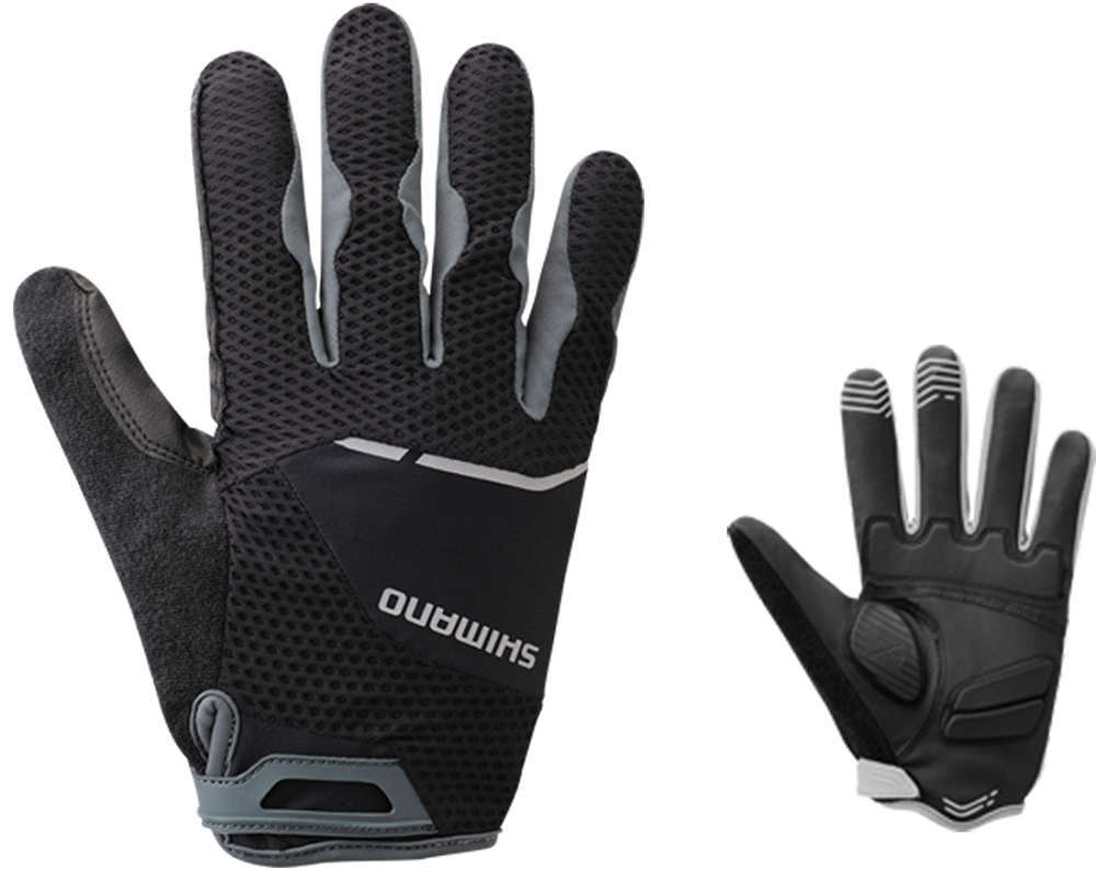 Перчатки, Shimano, Explorer, длин.пал. черн. М