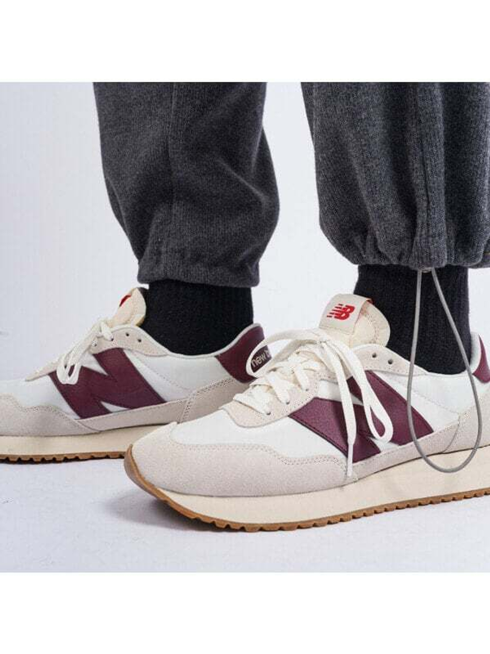 Кроссовки New Balance 237 White Burgundy