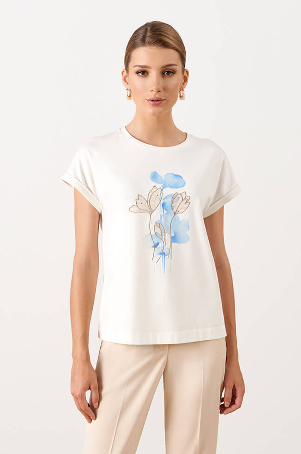 23014 Джемпер женский (молочный)