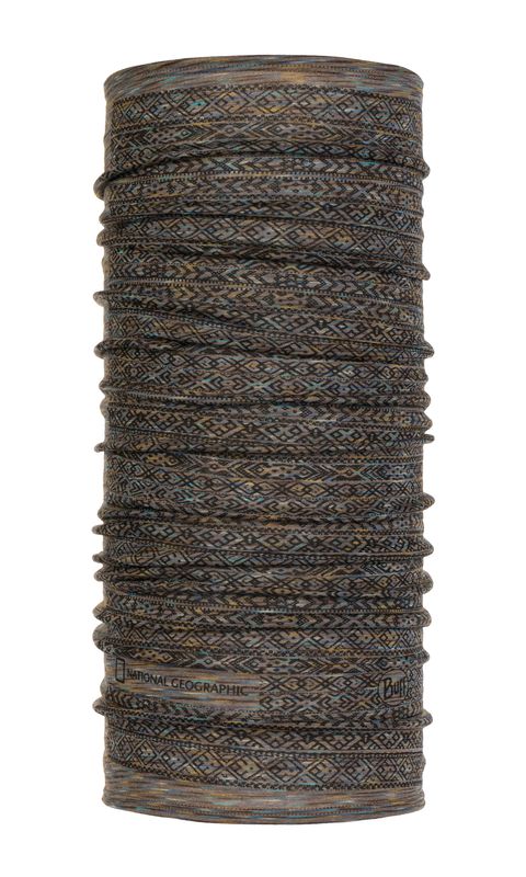 Тонкий шерстяной шарф-труба Buff Gard Fossil Фото 1