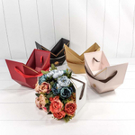 Коробка Ваза для цветов 25х14.2х21 см Набор 5 шт "Flower" (Черный, Белый, Коричневый, Красный, Розовый)