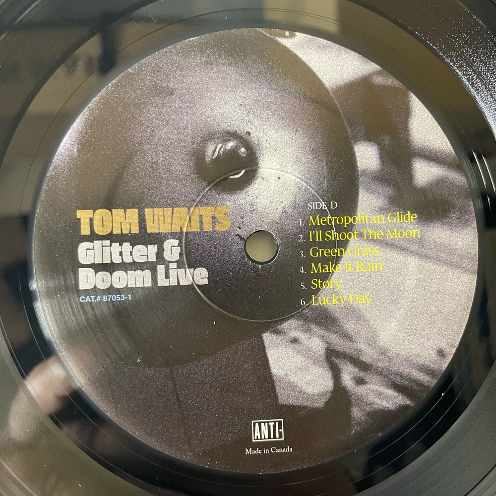 Винтажная виниловая пластинка LP Tom Waits Glitter And Doom Live (Канада 2009)