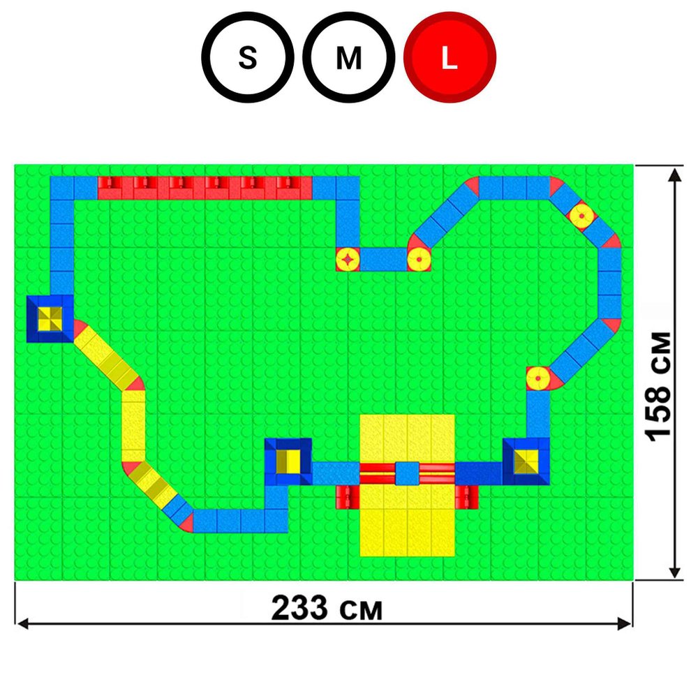 Набор GigaBloks 7,5: Замок на платформе