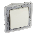 Переключатель 1-клавишный IP44 10А 250В слоновая кость ETIKA Legrand