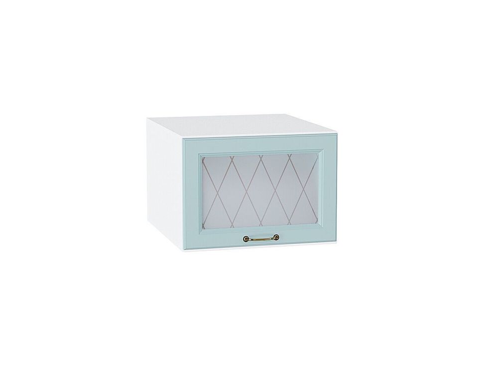 Шкаф верхний горизонтальный остекленный глубокий Ницца