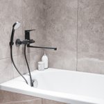 Смеситель для ванны и раковины 35k MIXLINE ML14-02GR ГРАФИТ