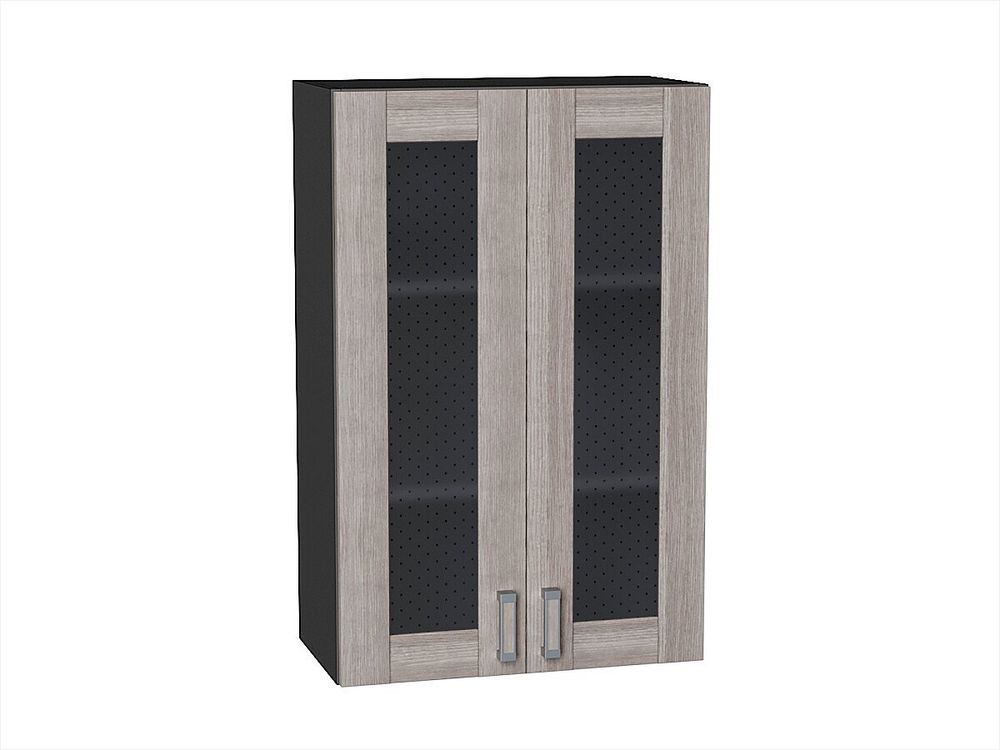 Шкаф верхний с 2-мя остекленными дверцами Лофт