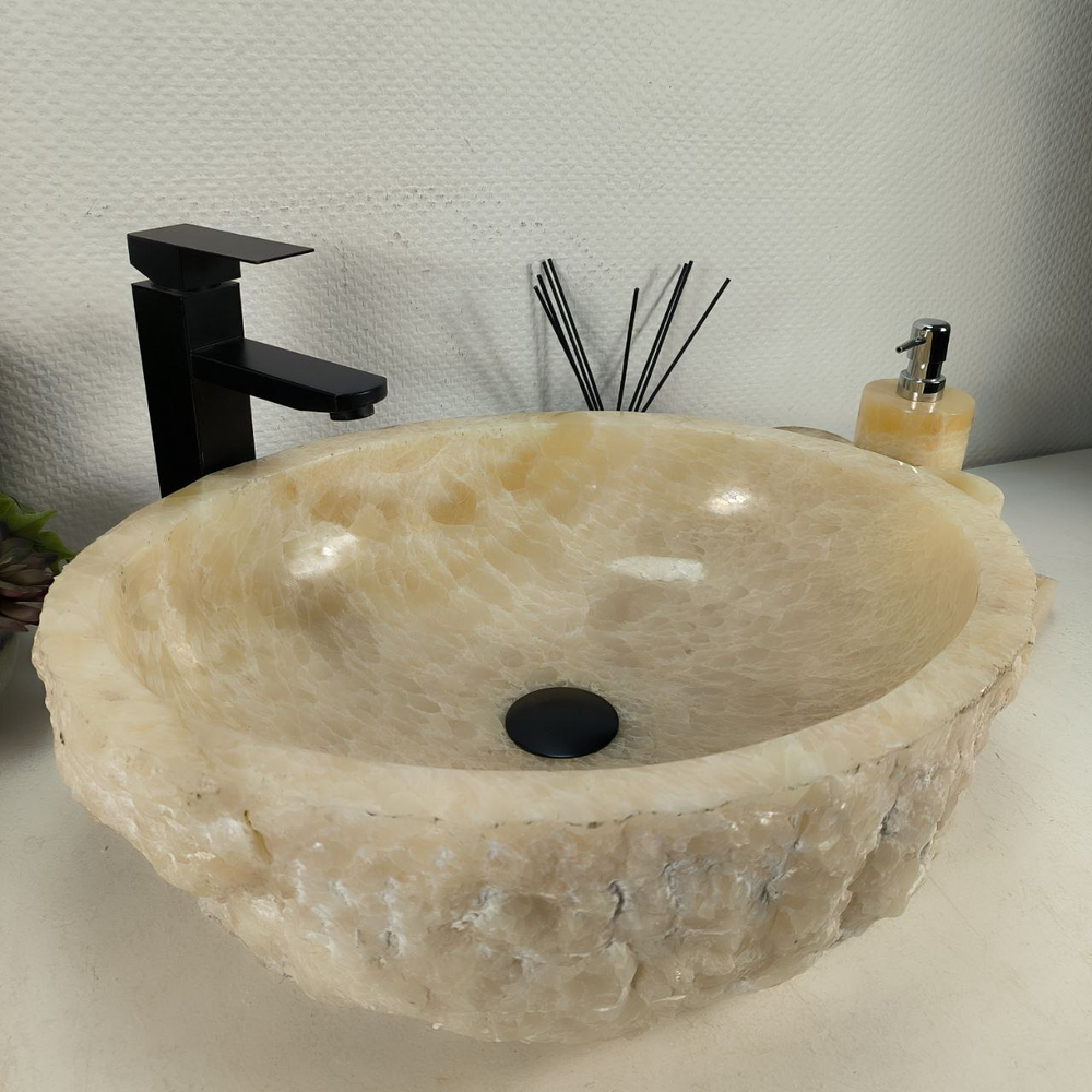 Раковина из оникса Erozy Yellow EO-64511 51*42*16 0156