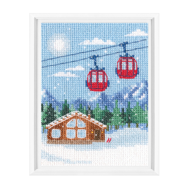 "В горах"-C393  вышивка