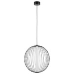 734057 Люстра SOLE 16W LED 1309LM 120G ЧЕРНЫЙ МАТОВЫЙ 3000K