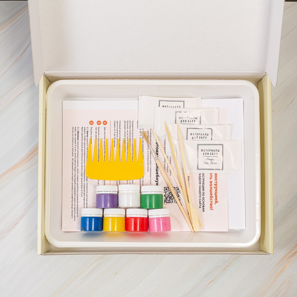 Набор для рисования ЭБРУ Знакомство (7 цветов)