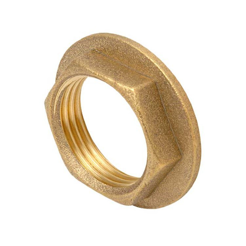 Контргайка 25 (1") с бортиком, латунь