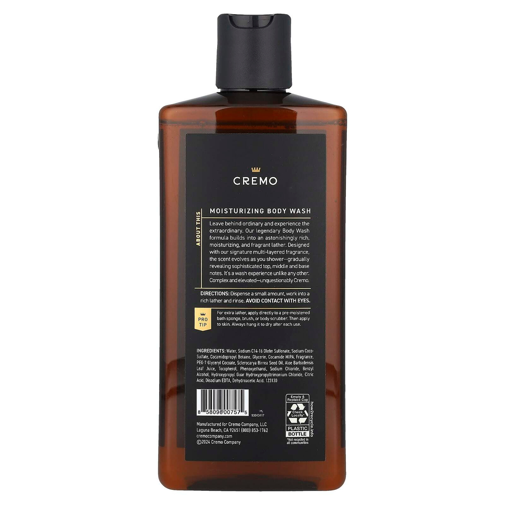 Cremo, Гель для душа, дистилляторная смесь, 473 мл (16 жидк. унц.)