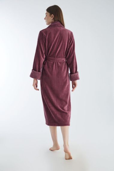Халат женский махровый 4195 сухая роза NUSA Турция