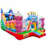 Коммерческий надувной батут с горкой «В гостях у моря 2» 9*5*5 м