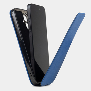 Чехол для iPhone 16 Plus из кожи теленка, цвета синий королевский