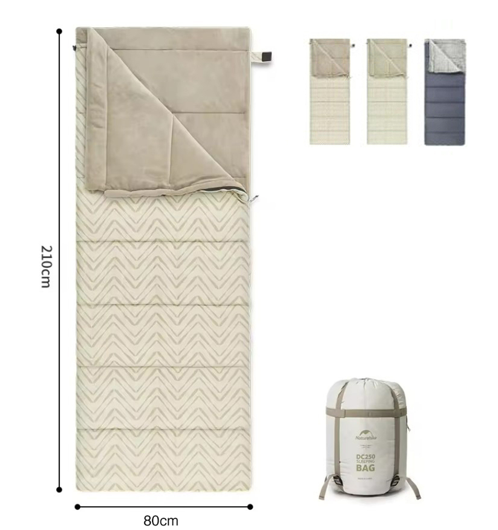 Мешок спальный Naturehike Shanmi, 210х80см, (ТК: +10C), (правый), бежевый