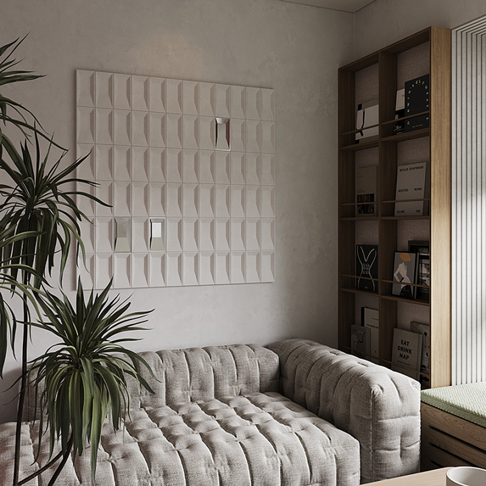 Декоративная панель пенополиуретан, 416x416 мм