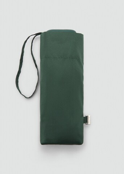 Складной однотонный зонт