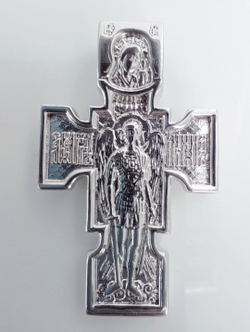 Ювелирный крест "Эстерелла", родированное серебро, 925 проба/Ф